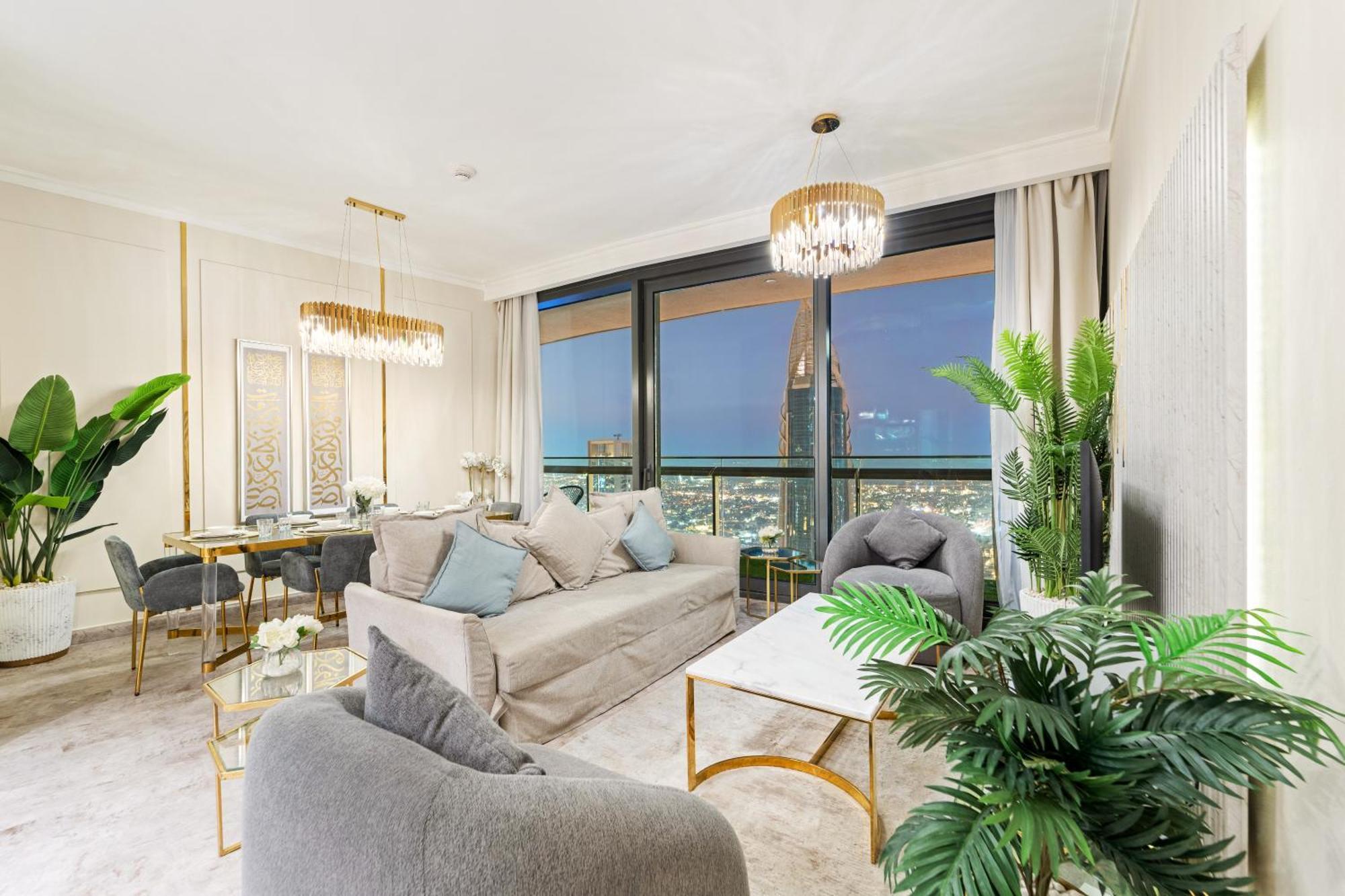 First Class 2Br With Full Dubai Skyline & Sea View المظهر الخارجي الصورة