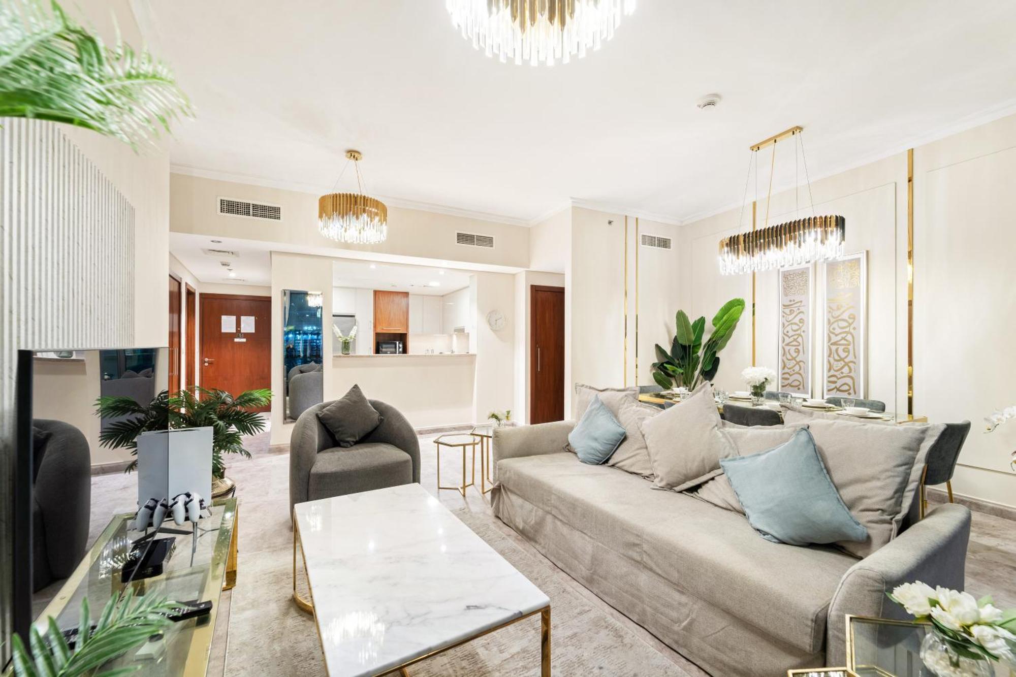 First Class 2Br With Full Dubai Skyline & Sea View المظهر الخارجي الصورة