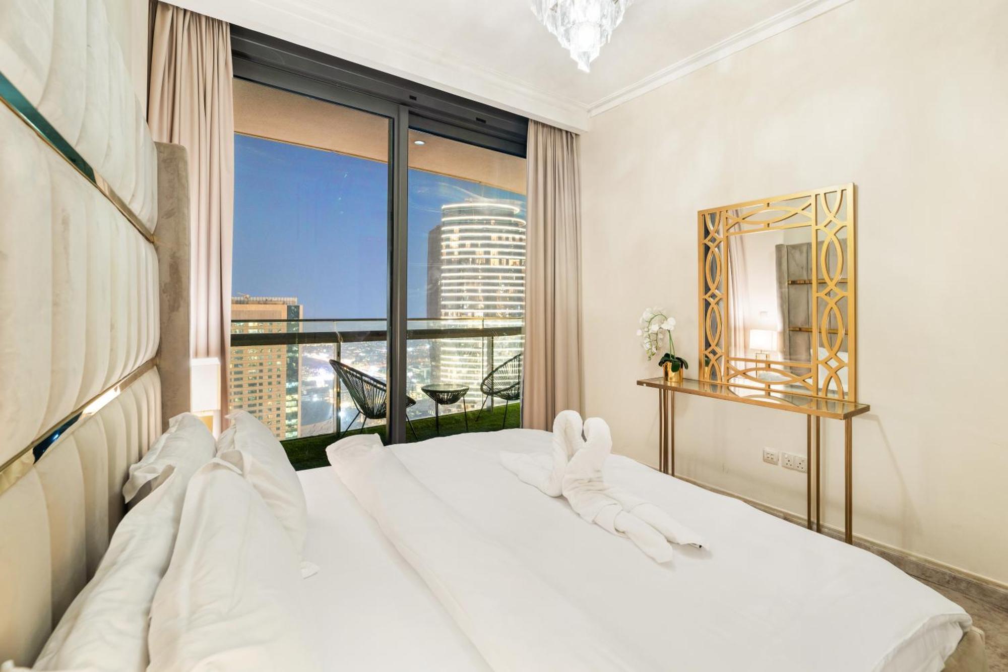 First Class 2Br With Full Dubai Skyline & Sea View المظهر الخارجي الصورة