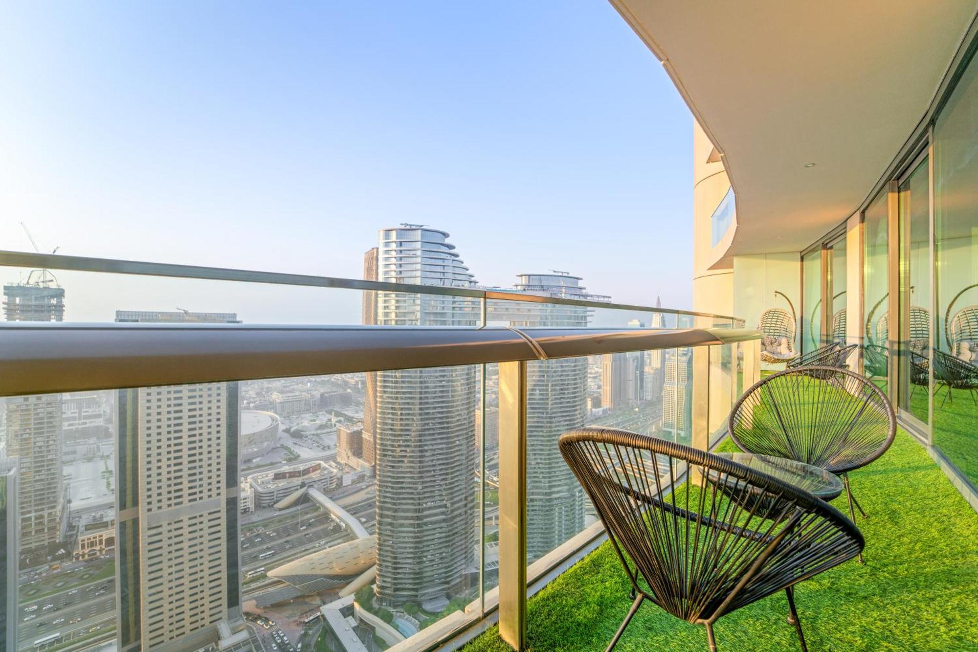 First Class 2Br With Full Dubai Skyline & Sea View المظهر الخارجي الصورة