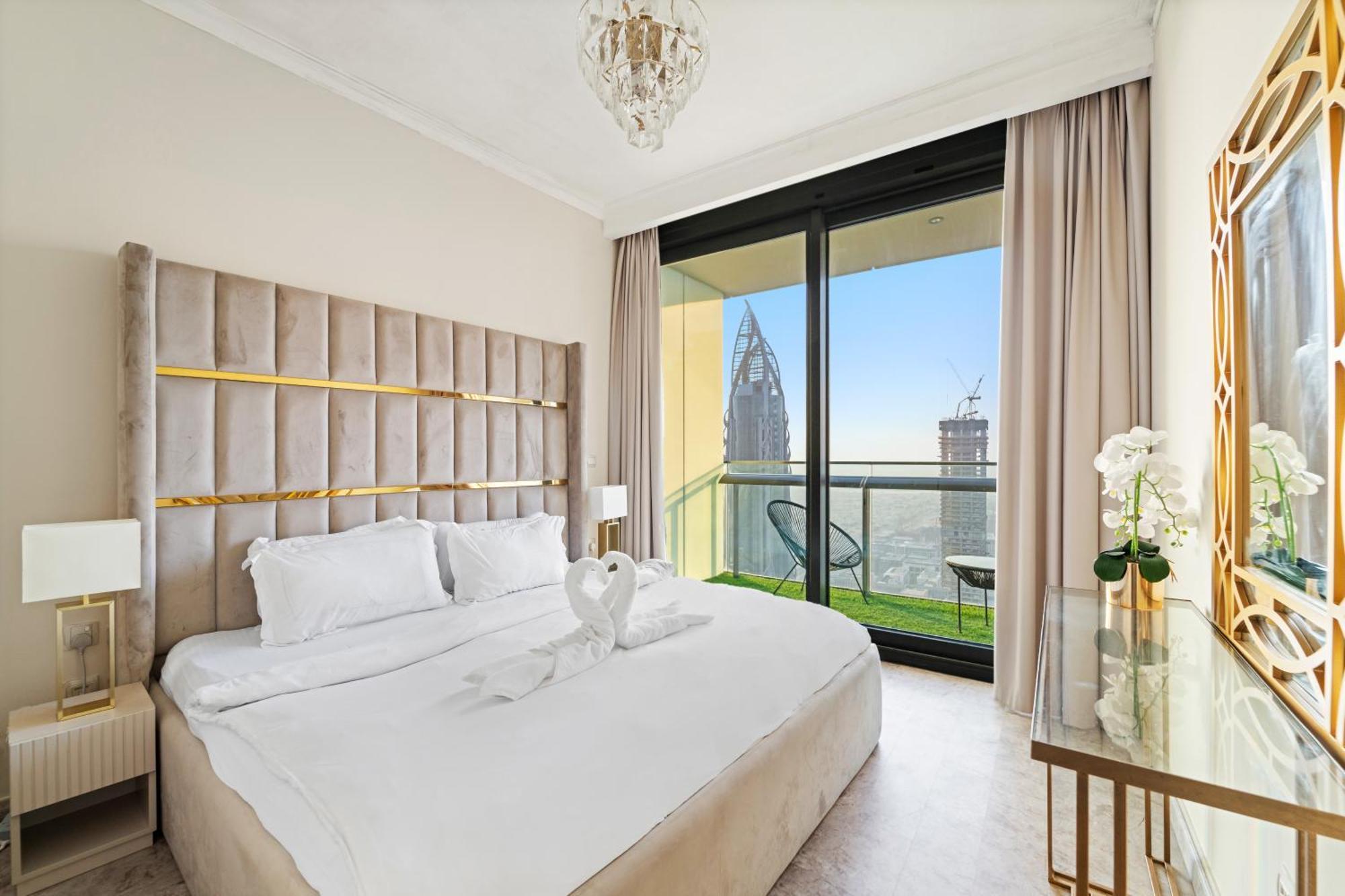 First Class 2Br With Full Dubai Skyline & Sea View المظهر الخارجي الصورة